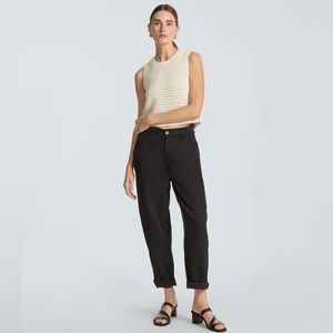 NWT - Everlane relaxed chino - Black - Size 0
